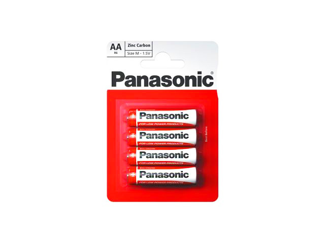 Батарейки Panasonic zinc carbon R-06/блістер 4шт (12)(60), фото 1