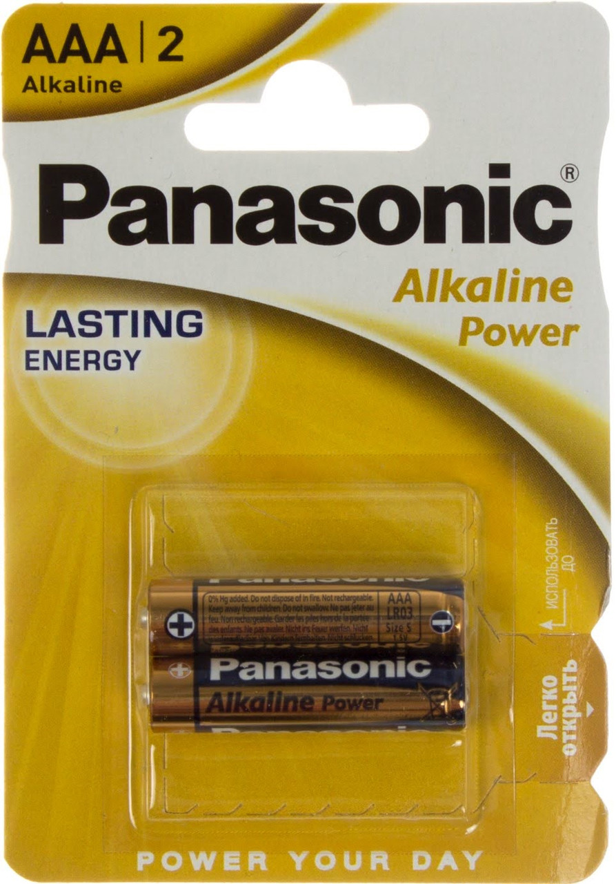 Батарейки Panasonic Alkaline Power LR-03/блістер 2шт (12), фото 1