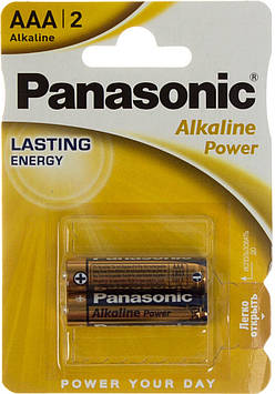 Батарейки Panasonic Alkaline Power LR-03/блістер 2шт (12)