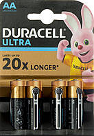 Батарейки Duracell індикатор заряду Ultra Power LR-06/блістер 4шт (20)