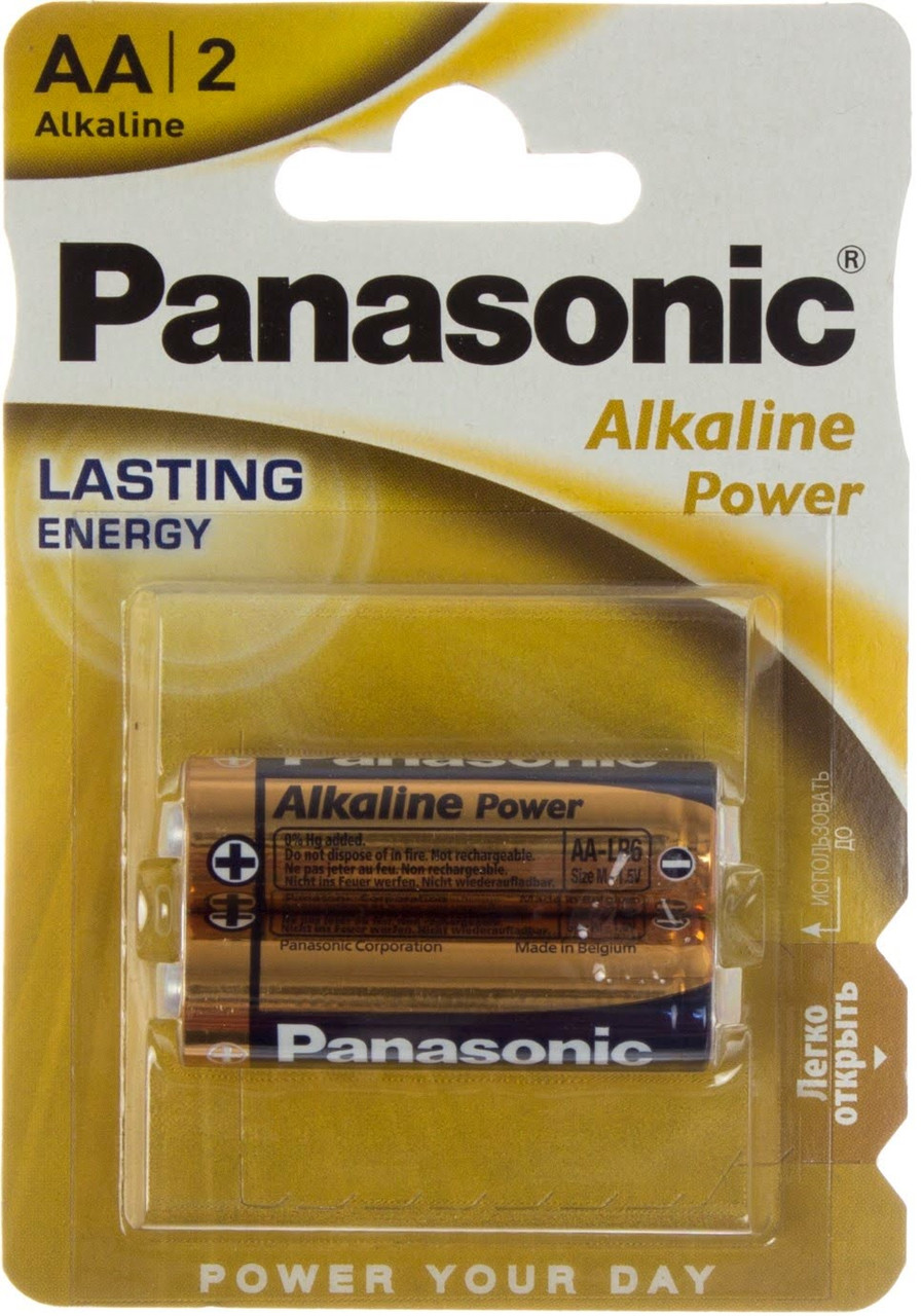 Батарейки Panasonic Alkaline Power LR-06/блістер 2шт (12)(60), фото 1
