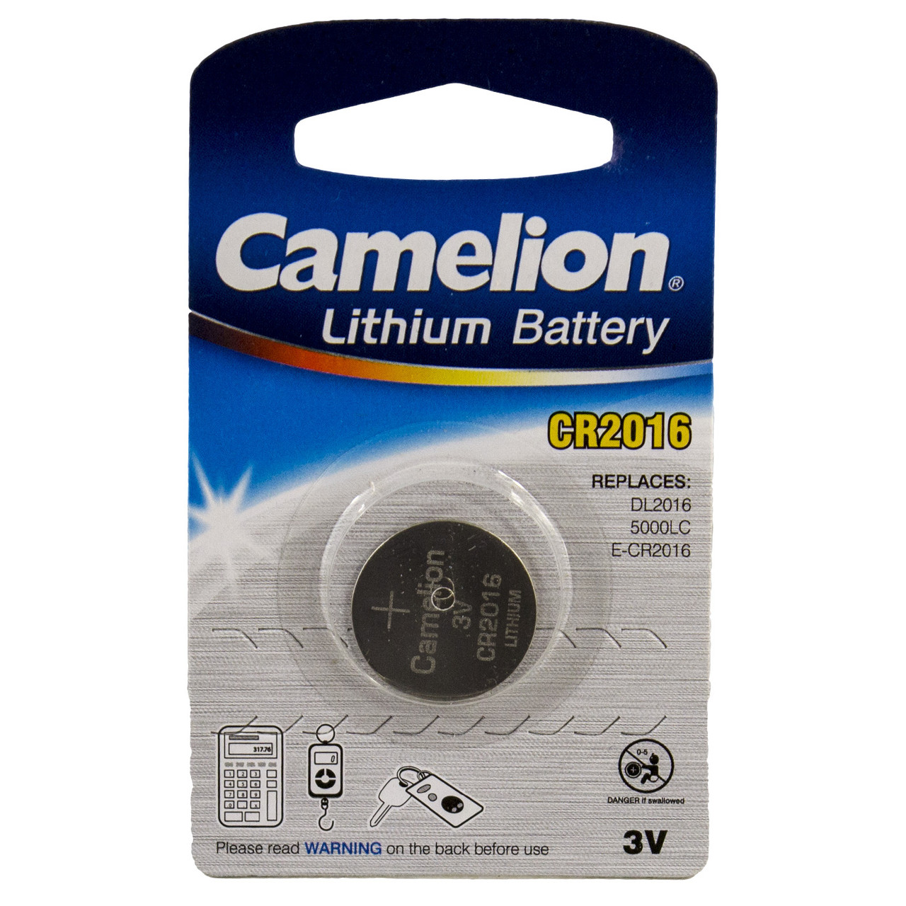 Батарейка Camelion CR2016/1bl(10), фото 1
