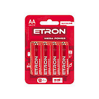Батарейки Etron Mega Power LR-06/блістер 4шт (12)(120)