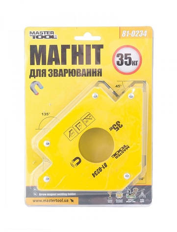 Магніт для зварювання 35 кг, 45°,90°,135° MasterTool 81-0234, фото 2