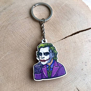 "Джокер Хіт Леджер" брелок дерев'яний двосторонній з уф-друком
