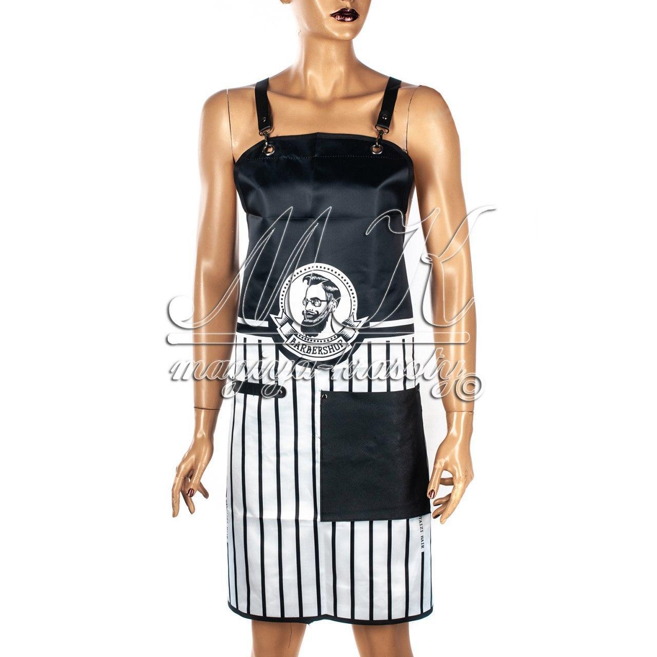 Фартух Barber у смужку з кишенею