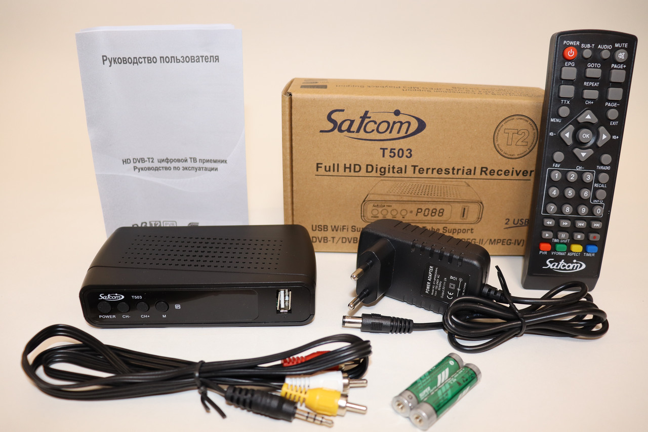 Ефірний DVB-Т2 ресивер Satcom T503