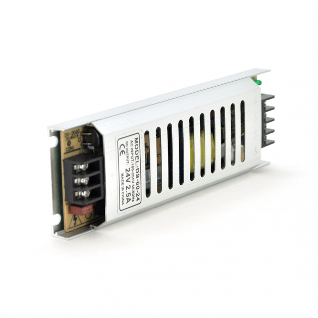 Імпульсний блок живлення NRU DS-60-24 24В 2.5 А (60Вт) SLIM