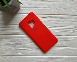 Силіконовий чохол із мікрофіброю для Samsung Galaxy S9, червоний