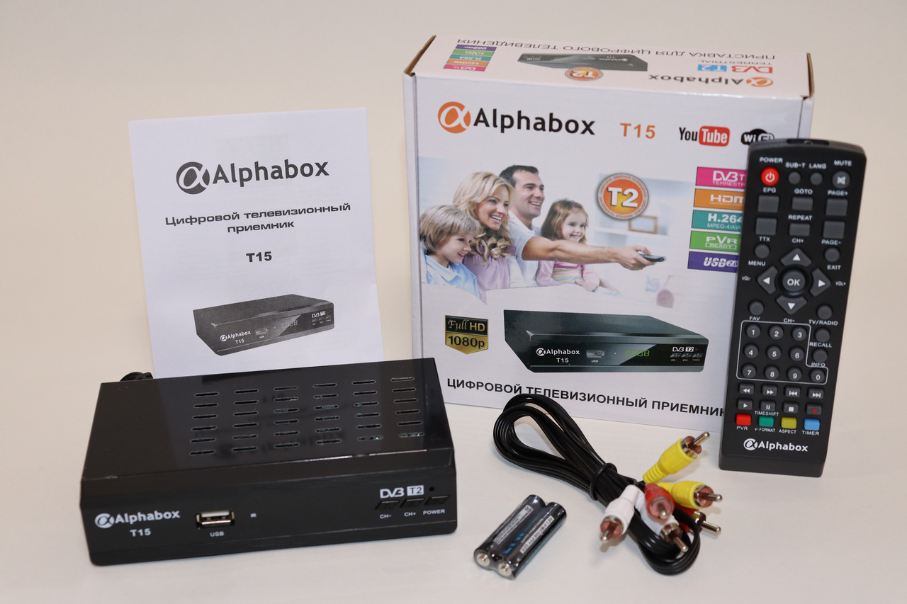 Alphabox T15 цифровий ефірний DVB-T2 ресивер