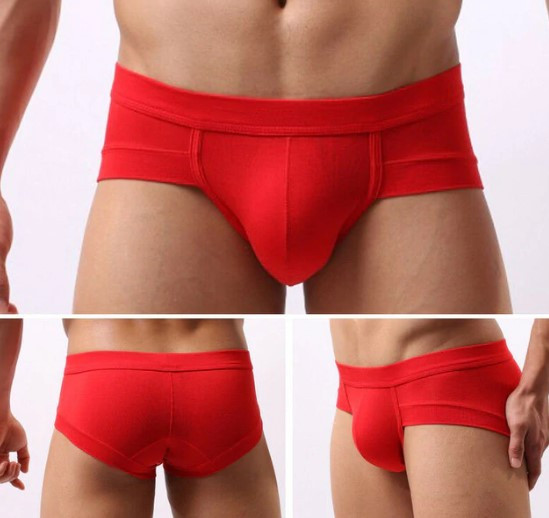 Чоловічі труси безшовні боксери червоні, фото 1