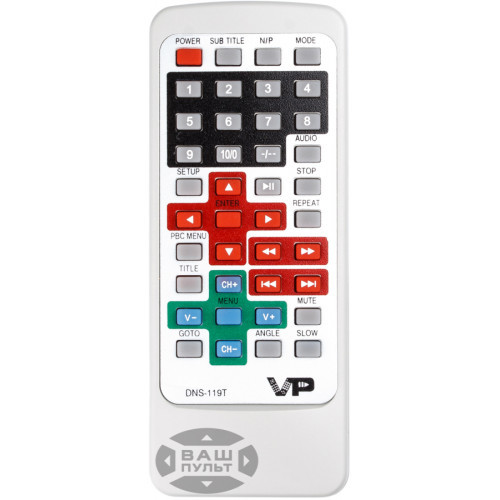 Пульт для телевізора NOKASONIC DNS-119T, фото 1