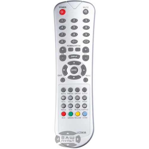 Пульт для телевізора NOKASONIC LCD 838, фото 1