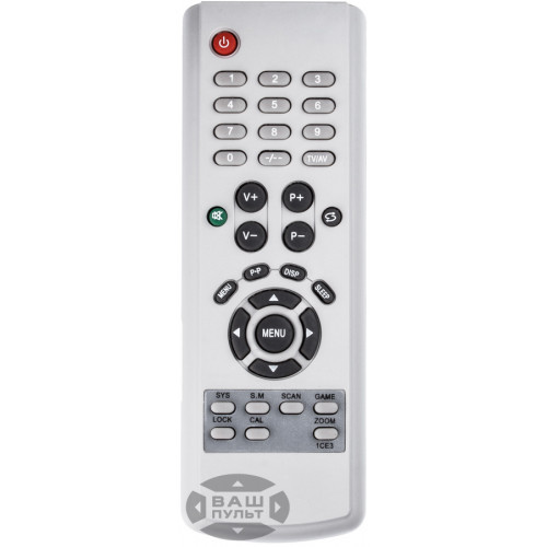 Пульт для телевізора SUPRA 1CE3 GREY, фото 1