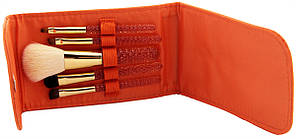 Набір пензлів для макіяжу Zoreya 5 шт ОранжевийEStyle