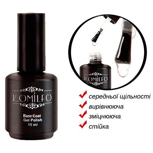База для гель-лаку Komilfo Rubber Base 15 мл