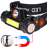 Налобний ліхтар із вбудованим акумулятором, фото 10