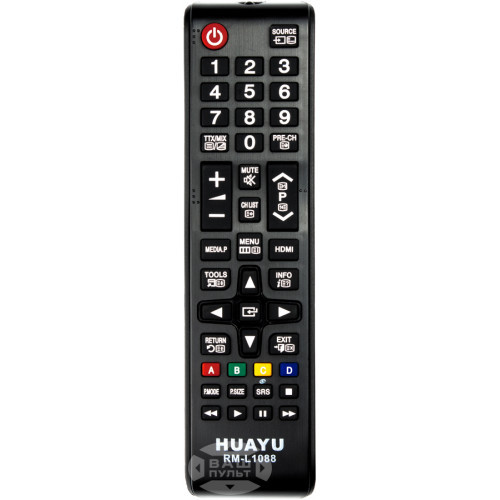 Універсальний пульт для телевізора HUAYU для SAMSUNG RM-L1088, фото 1