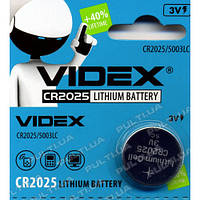Батарейка VIDEX CR2025 в блистере