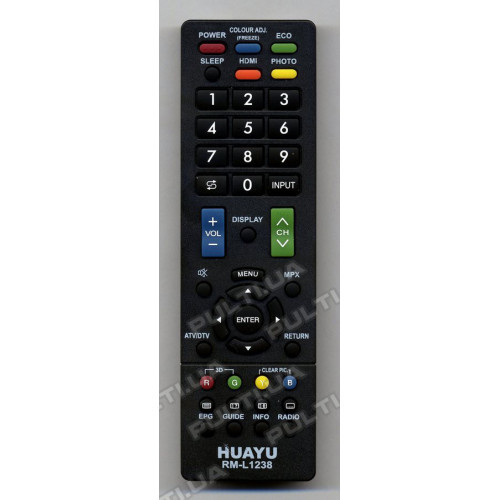 Універсальний пульт для телевізора HUAYU для SHARP RM-L1238, фото 1