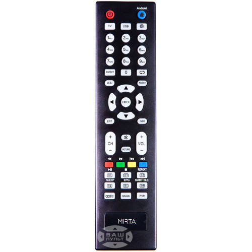 Оригінальний пульт для телевізора MIRTA LD-32T2HDS кнопка Android, фото 1
