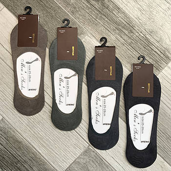 Підслідники чоловічі бавовна Шугуан з силіконовою п'ятою, 40-45 розмір, асорті, 933