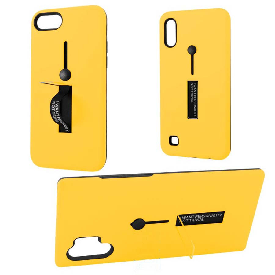 Чохол Samsung Note 10 Plus "Kickstand" Персиковий (peach)