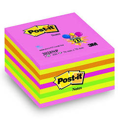 3М Post-It  2028 куб кольоровий неоновий 76х76 мм  450арк