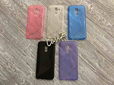 Силіконовий чохол Duotone для Samsung Galaxy A6 Plus 2018 (5 кольорів)