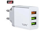 Оригінальний блок живлення швидкої зарядки Quick Charge 3.0 на 3 USB, фото 3