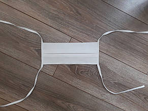 Багаторазова захисна біла маска, фото 2