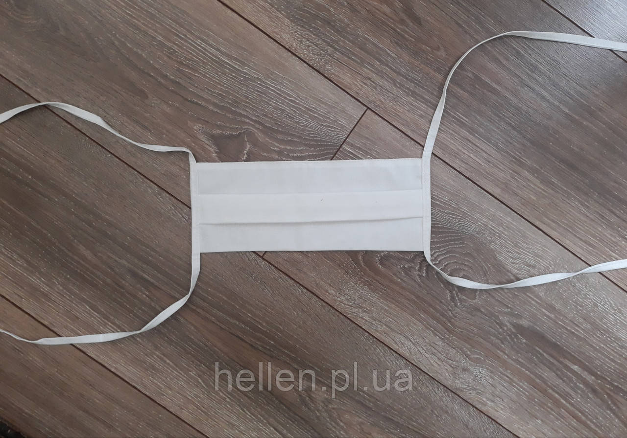 Багаторазова захисна біла маска