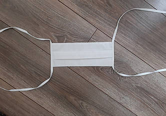 Багаторазова захисна біла маска, фото 1