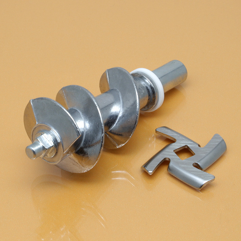 Оригінал шнек та ніж для м'ясорубки Saturn ST-FP7093, ST-FP8096, ST-FP1098, ST-FP1094, ST-FP0099, ST-FP0094K ST-FP0085, ST-FP0096K, фото 1