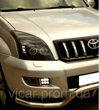 Передние фары: 2 линзы и диоды Toyota Land Cruiser Prado 120 (2003-2008) - фото 6 - id-p1138829062