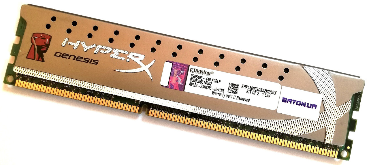 Игровая оперативная память Kingston HyperX Genesis DDR3 4Gb 1600MHz 12800 CL9 (KHX1600C9D3X2K2/8GX) Б/У