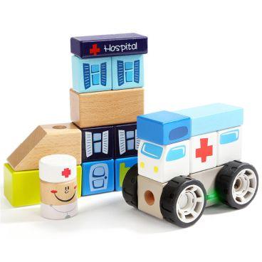 Іграшка дерев'яна Звукові блоки відділення швидкої допомоги №150178 /Top Bright/(4)