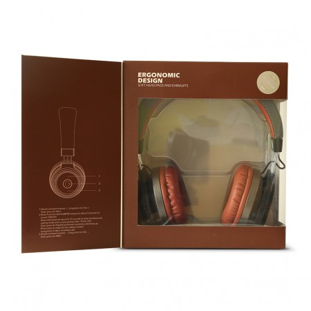 Навушники Havit HV-H2573BT безпровід. bluetooth dark grey/dark brown+мікрофон