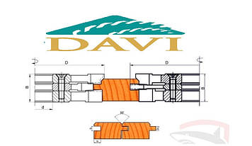 Комплект фрез 160х40х50 для європолу ВК з 6-х фрез (прямий шип)