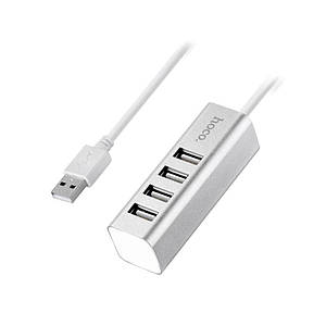 USB HUB Hoco HB1 4xUSB Silver