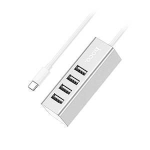 USB HUB Type-C Hoco HB1 4xUSB Silver