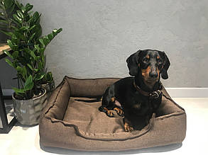 Лежанка для собаки, кота, лежак для собаки, кота, спальне місце МЕБЛЕВА ЗНОСОСТІЙКА ТКАНИНА