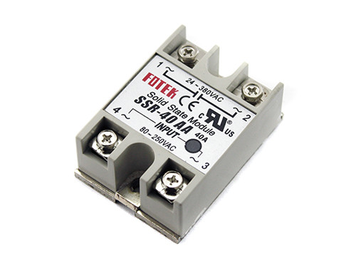 Однофазне твертоділе реле SSR-40AA 40А AC-AC, фото 1