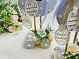 Великодній сувенір — Качечка на підставці з коліщатками, HandMade 25 см 100% Hand-Made, фото 2