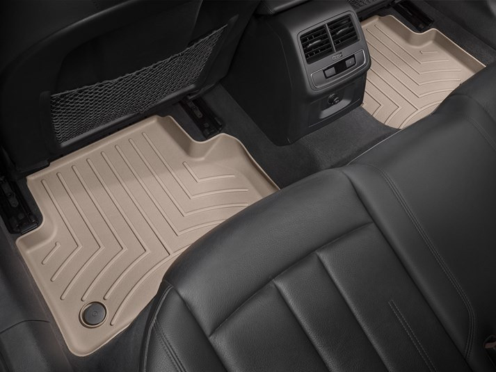 Килими гумові WeatherTech задні бежеві Audi A5 Sportback 18+