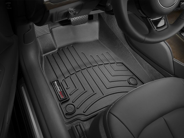 Килими гумові WeatherTech передні чорні Audi A6 2012-2018