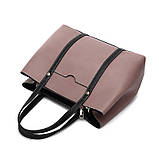 Рожева жіноча сумочка в наборі 2в1, фото 5