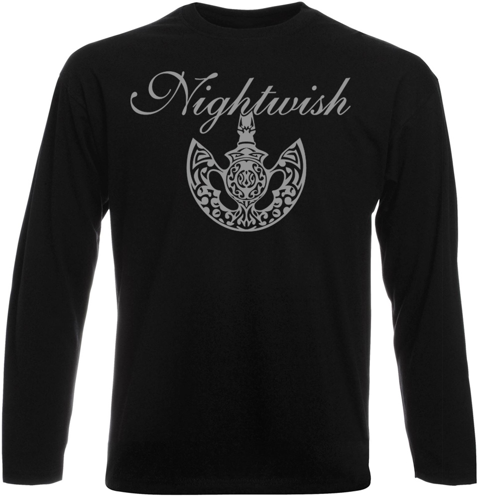 Футболка з довгим рукавом Nightwish - Logo + Axe (чорна)