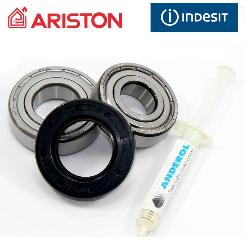 Комплект підшипників для пральної машини indesit, Ariston (6204+6205+30*52*10/12) - запчастини для пральних машин, фото 1