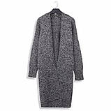 Жіночий теплий кардиган з кишенями бежевого кольору, фото 2